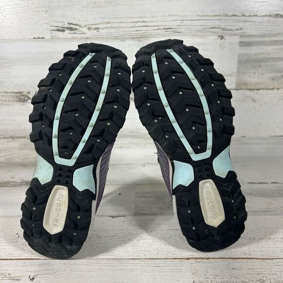 Saucony Womens Excursion TR15 Trail Running‎ Shoe Gray & Purple Size 7.5 - Picture 7 of 8